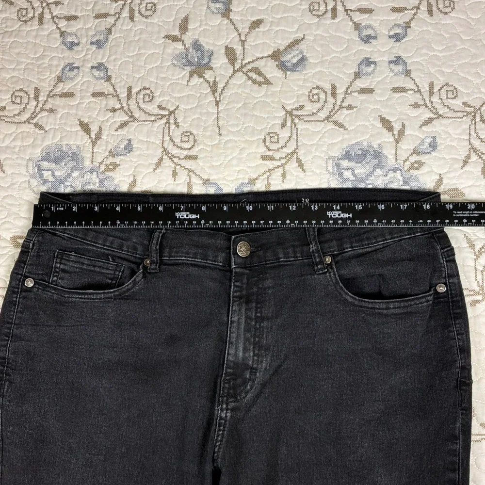 Beverly Hills Polo Club Jeans Men 38x32 Black Excellent Straight Leg Denim